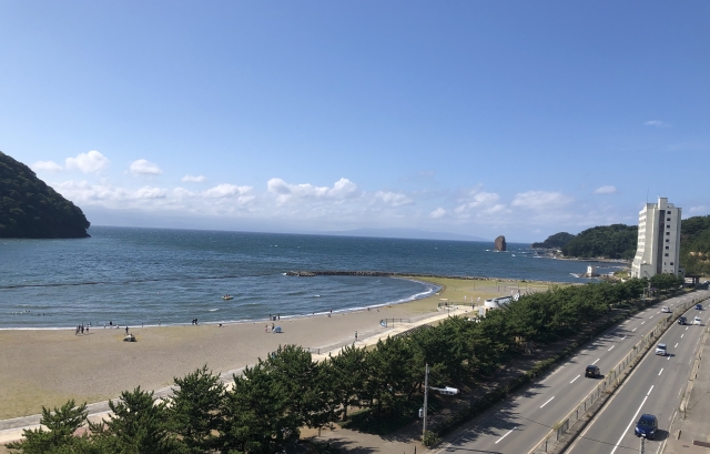 昼間のサンセットビーチあさむし