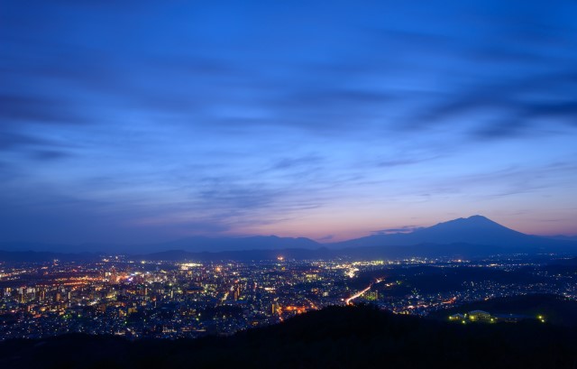 岩山公園から見る街の夜景