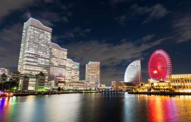 山下公園から見る横浜の夜景