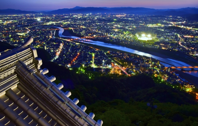 岐阜城からの夜景