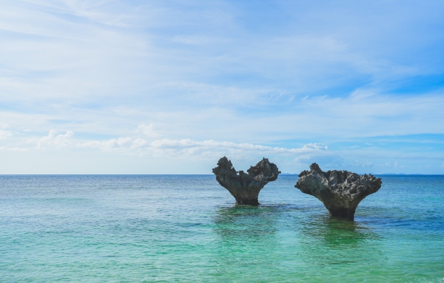 古宇利島のハートロック