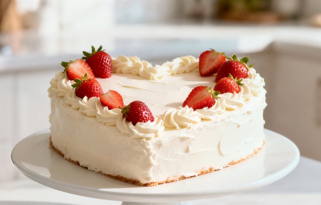 ハートのケーキ