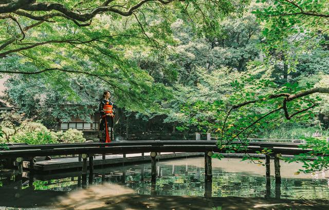 浮月楼 庭園