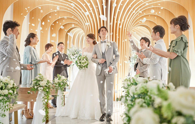 小さな結婚式 広島店 フラワーシャワー
