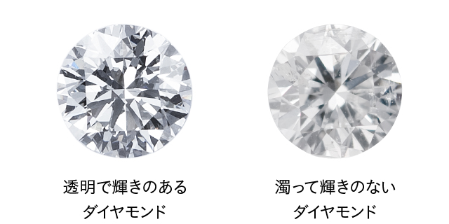 ダイヤモンドの輝きの比較