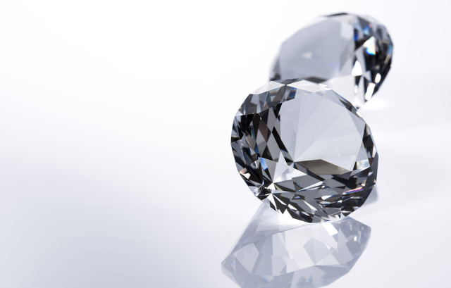 透明感のあるダイヤモンド