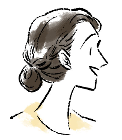 嬉しそうな女性