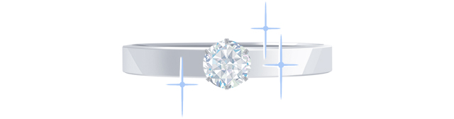 婚約指輪中央のメインのダイヤモンド