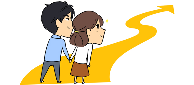 一緒に成長していく夫婦