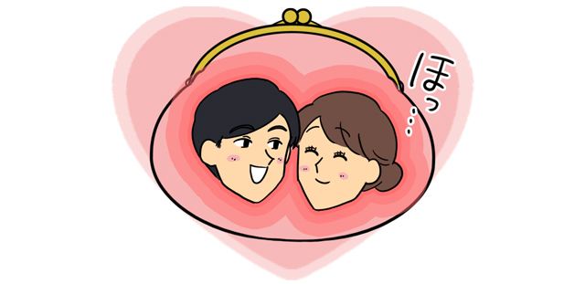 安心する男女