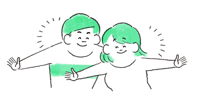 友達のイラスト