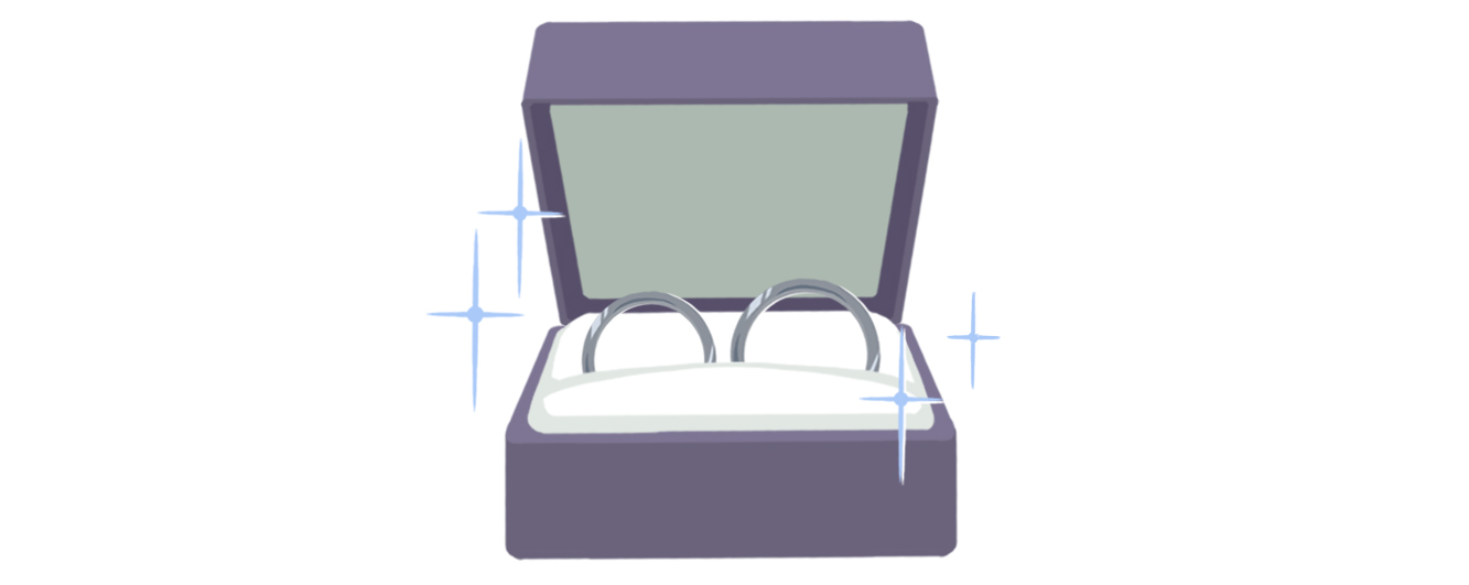 結婚指輪のイラスト