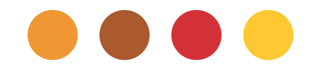 温かみのあるカラー例