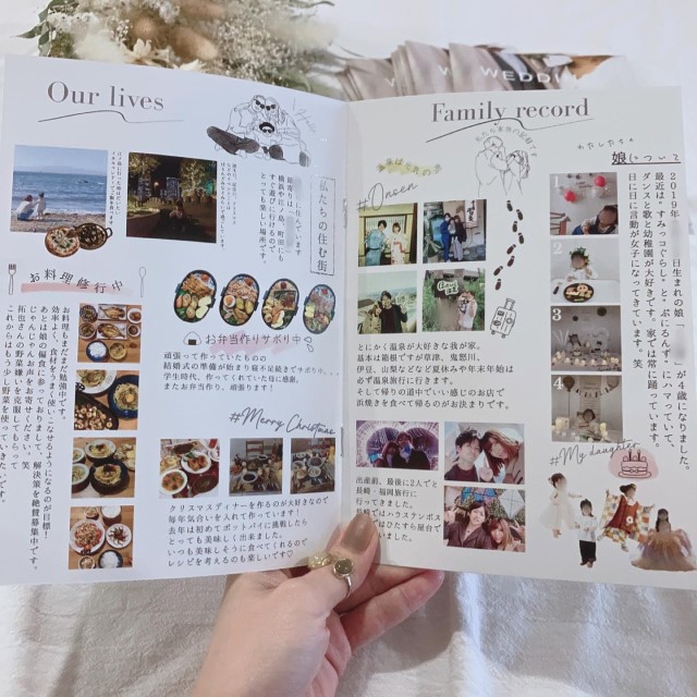 プロフィールブックの実例