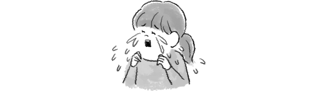 泣いている女性