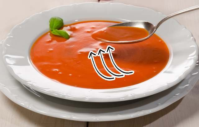 スープの飲み方