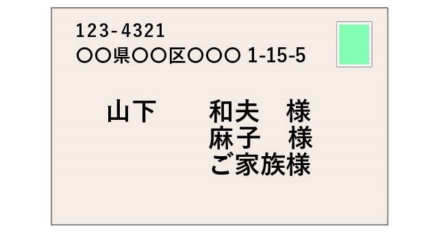 結婚式招待状の宛名_家族ゲストを招待する場合の書き方見本_03