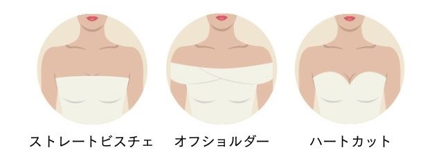 Vラインのネックレスがおすすめのドレス