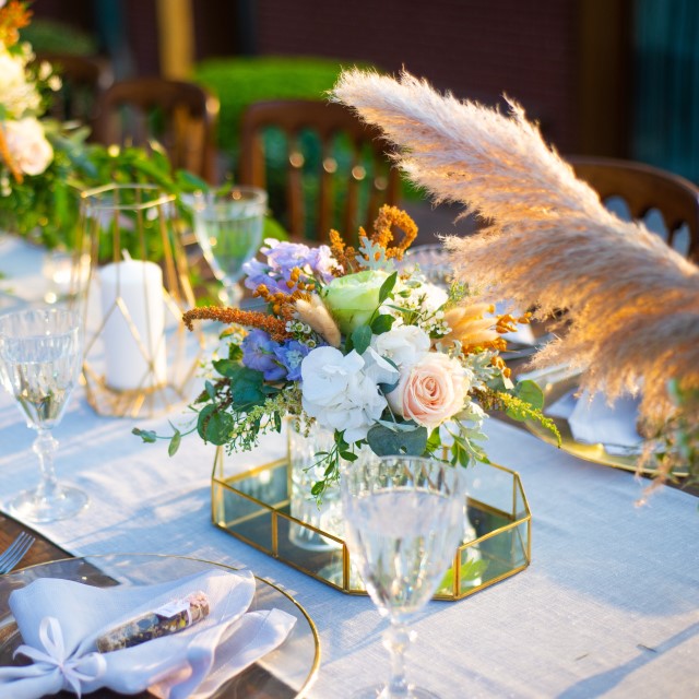 ゲストテーブル装花