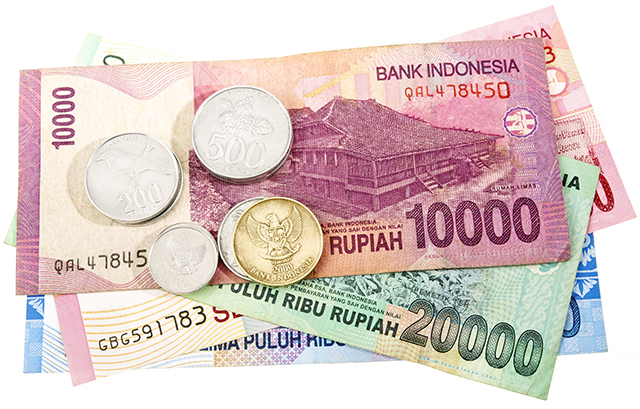 インドネシアルピアのコインと紙幣