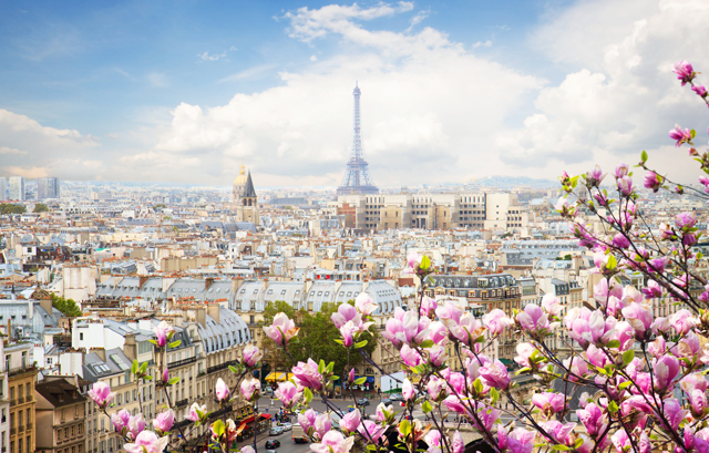 エッフェル塔が見えるフランスの景色