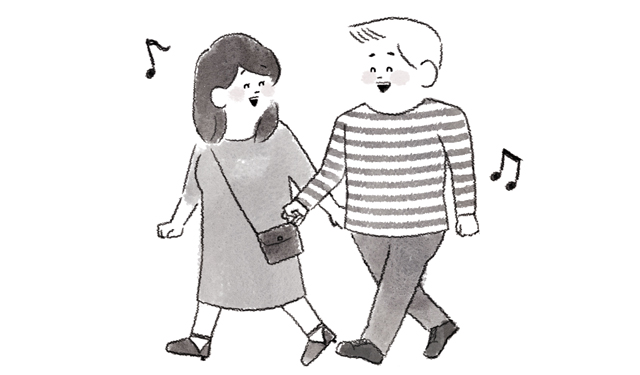 デートをする男女