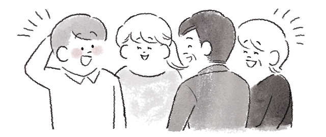 談笑する人々