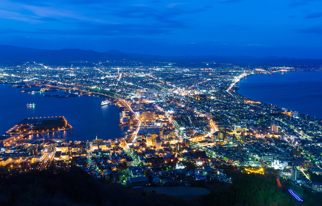 函館山から見下ろす夜景