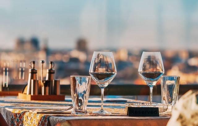 眺望の良いレストラン