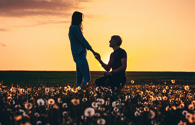 ロマンチックなプロポーズ