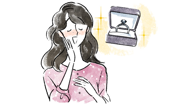 婚約指輪に憧れる人