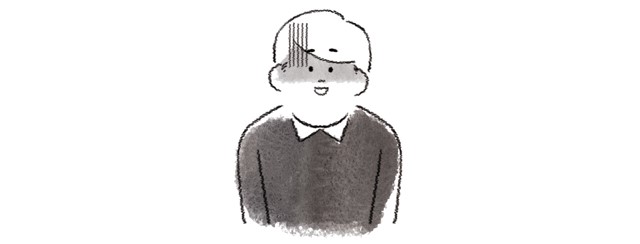 青ざめる男性