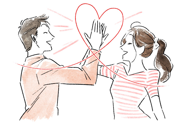 納得したカップル