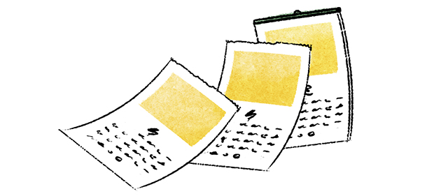 めくられていくカレンダー