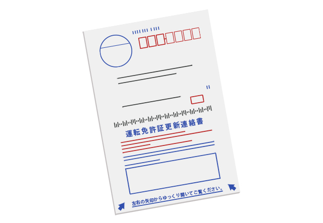 免許証更新のお知らせ