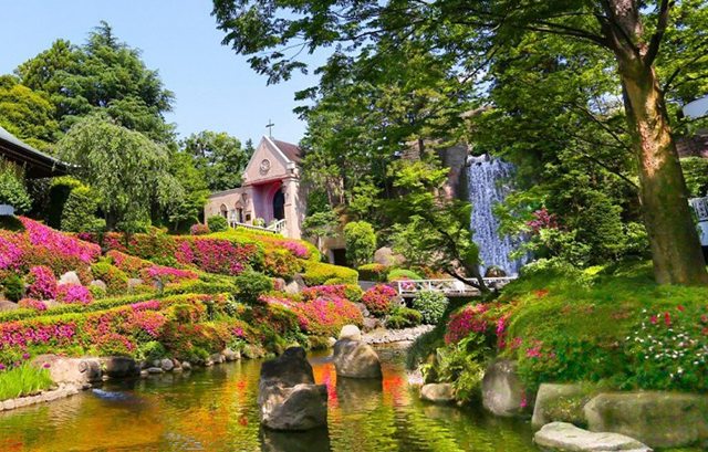 ロイヤルガーデンパレス 柏 日本閣　日本庭園