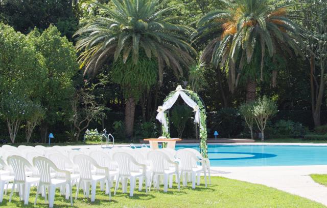 ホテルニューオータニ幕張　フラワーシャワー