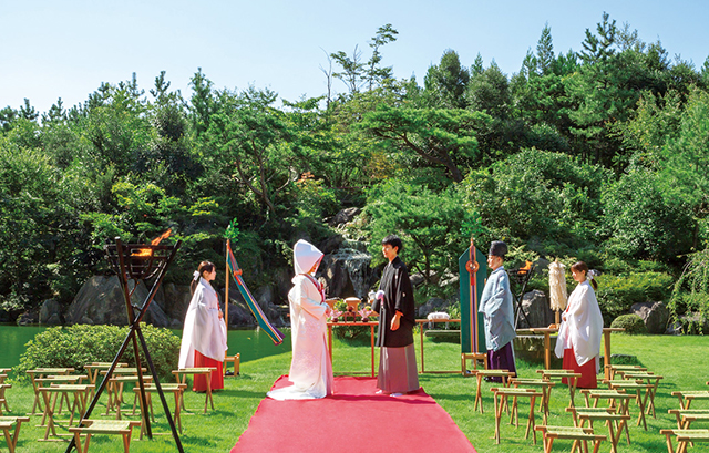 Japanese Resort Wedding SENKEI＆KAHOU（ホテル 泉慶・華鳳）　ガーデン挙式