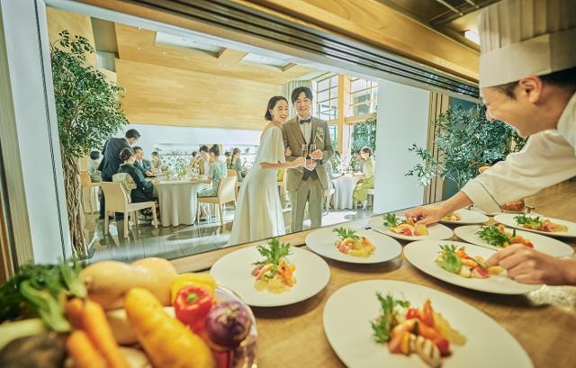 アルカンシエル luxe mariage名古屋　オープンキッチン