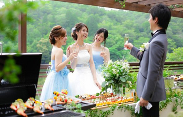 WEDDING VILLA ANGE MIEL　テラス
