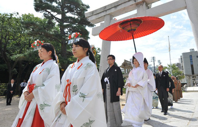 鶴羽根神社 二葉　花嫁行列