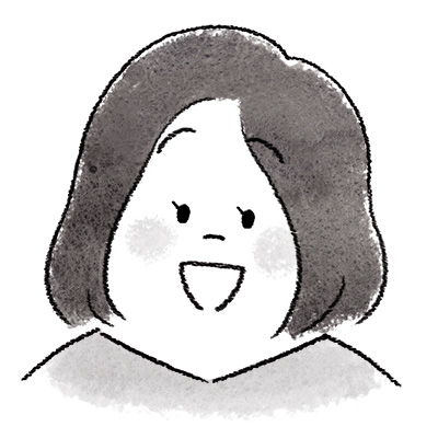 笑顔の女性