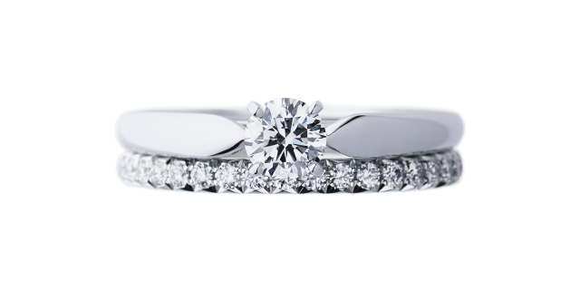 NIWAKA のセットリング　婚約指輪 花咲（はなえみ）  結婚指輪 ことほぎ