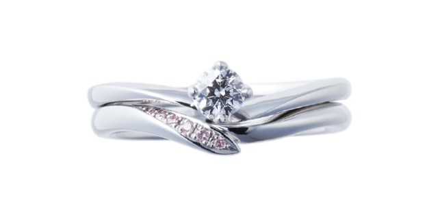 NIWAKA のセットリング　婚約指輪 ことのは 　結婚指輪 初桜（ういざくら）
