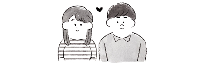カップルのイラスト