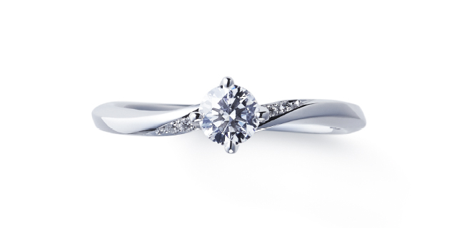 V字 ダイヤモンド プラチナ リング ダイヤモンドリング 婚約指輪