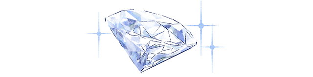 華やかなダイヤモンド