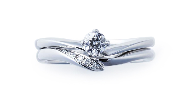 NIWAKA のセットリング　 婚約指輪　ことのは　結婚指輪　初桜