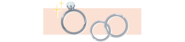 婚約指輪と結婚指輪、デザインの違い