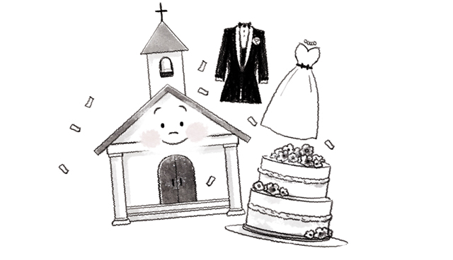 結婚式アイテムのイラスト
